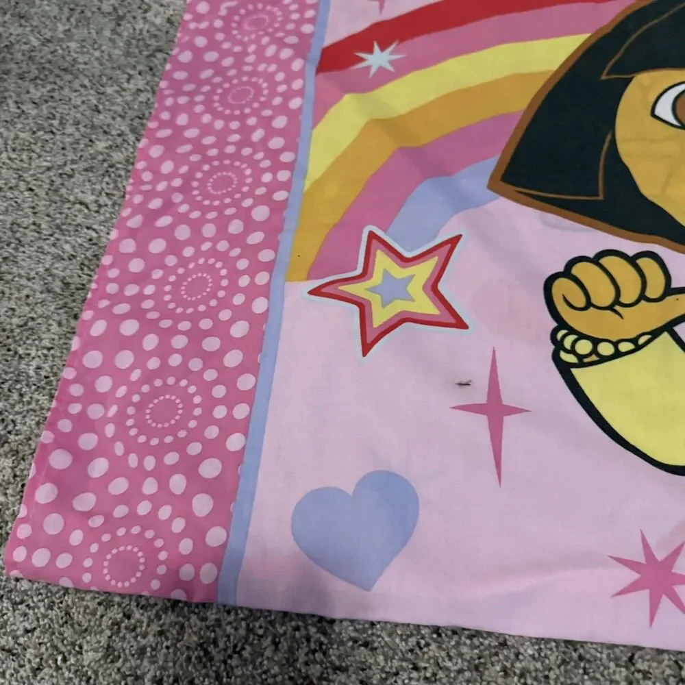 Vintage Dora The Explorer Monkey Boots Pillowcase Standard Graphics Both Side